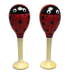 Maracas with Handle - Ladybug